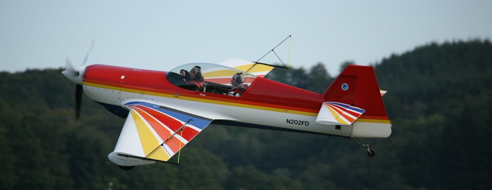 Motorflugzeug fliegen