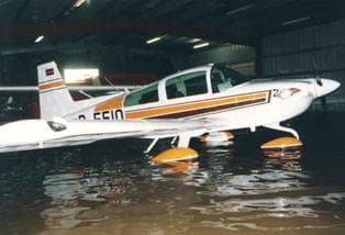 Hochwasser am Flugplatz